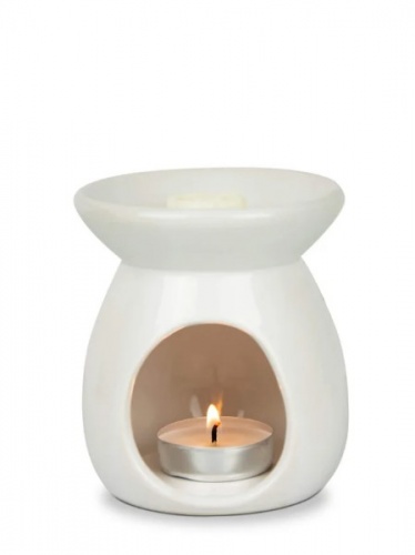 White Ceramic Wax Burner,  by Freckleface Home Fragrance